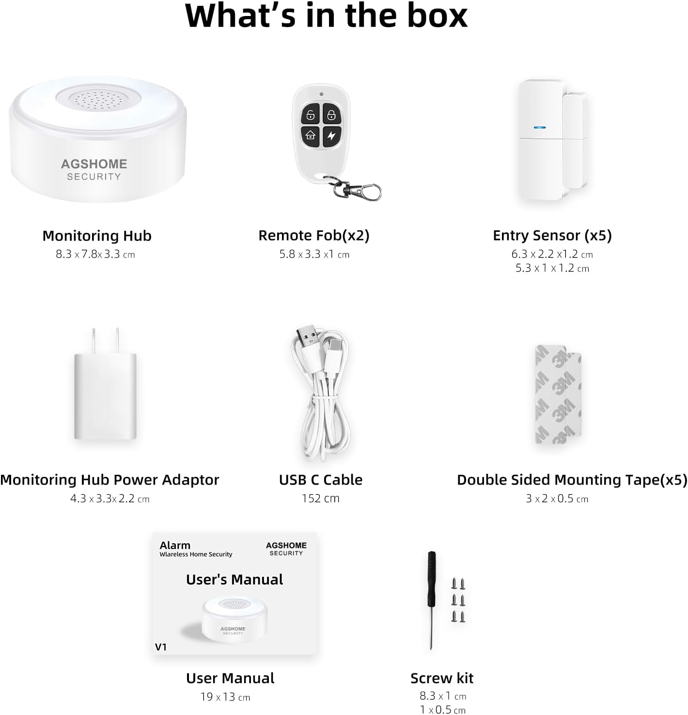 AGSHOME Alarme Maison sans Fil Intelligent WiFi