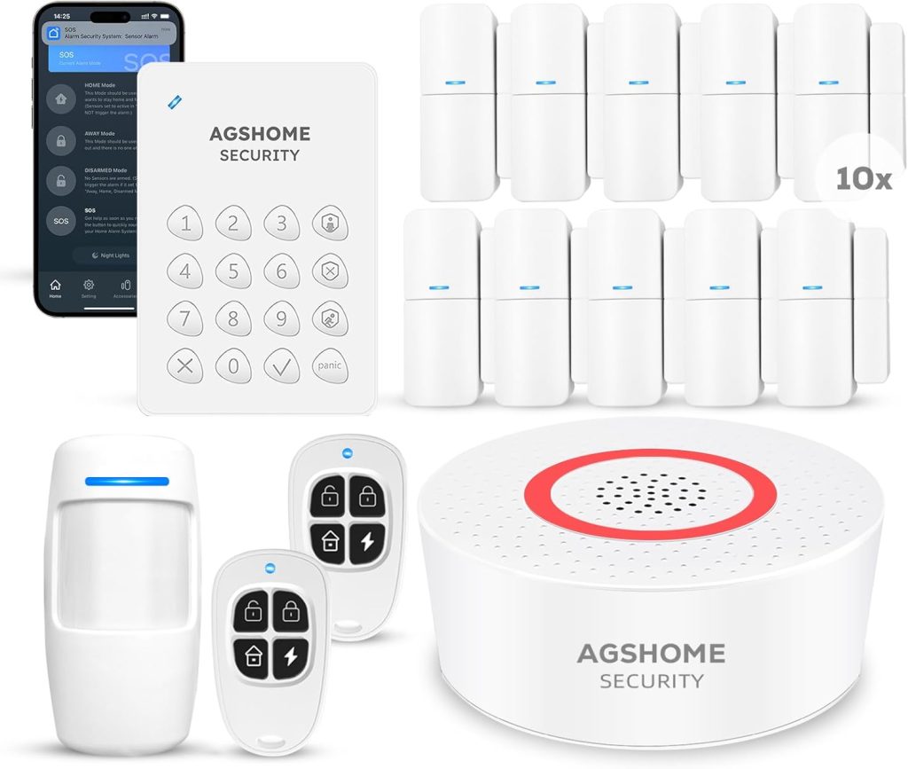 Avis Alarme Maison AGSHOME - Kit 15 pièces complet